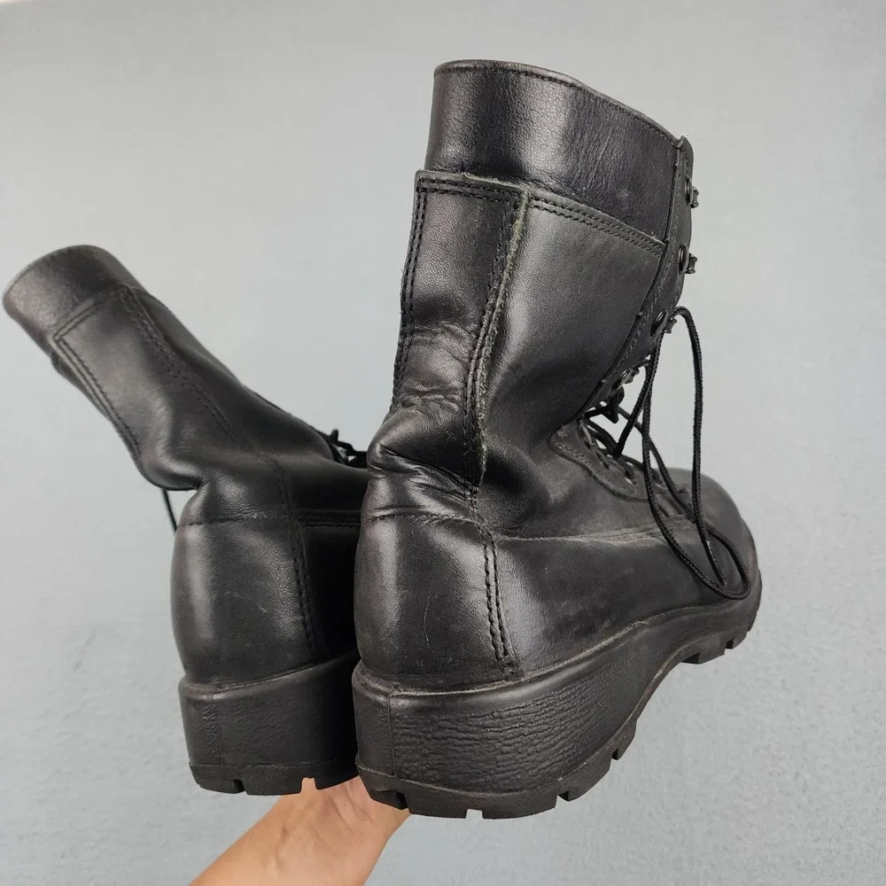 Belleville 360ST Boots Mens Size 9 M Black Leather Steel Toe Vibram Combat Work